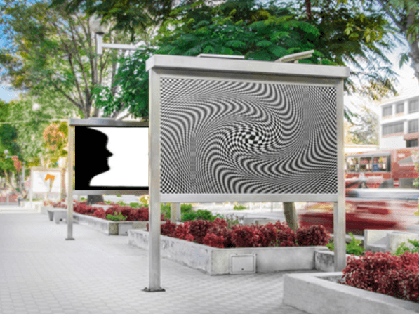 Optical illusions panel
